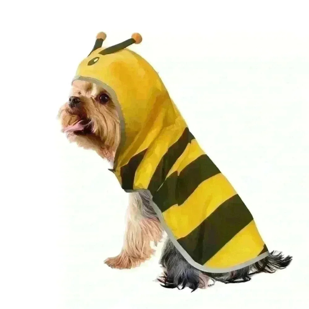 ❤️ ✨Host Pick✨ BNWT Fetchwear Dog/Cat Bee Raincoat/Halloween Costume,Size XS